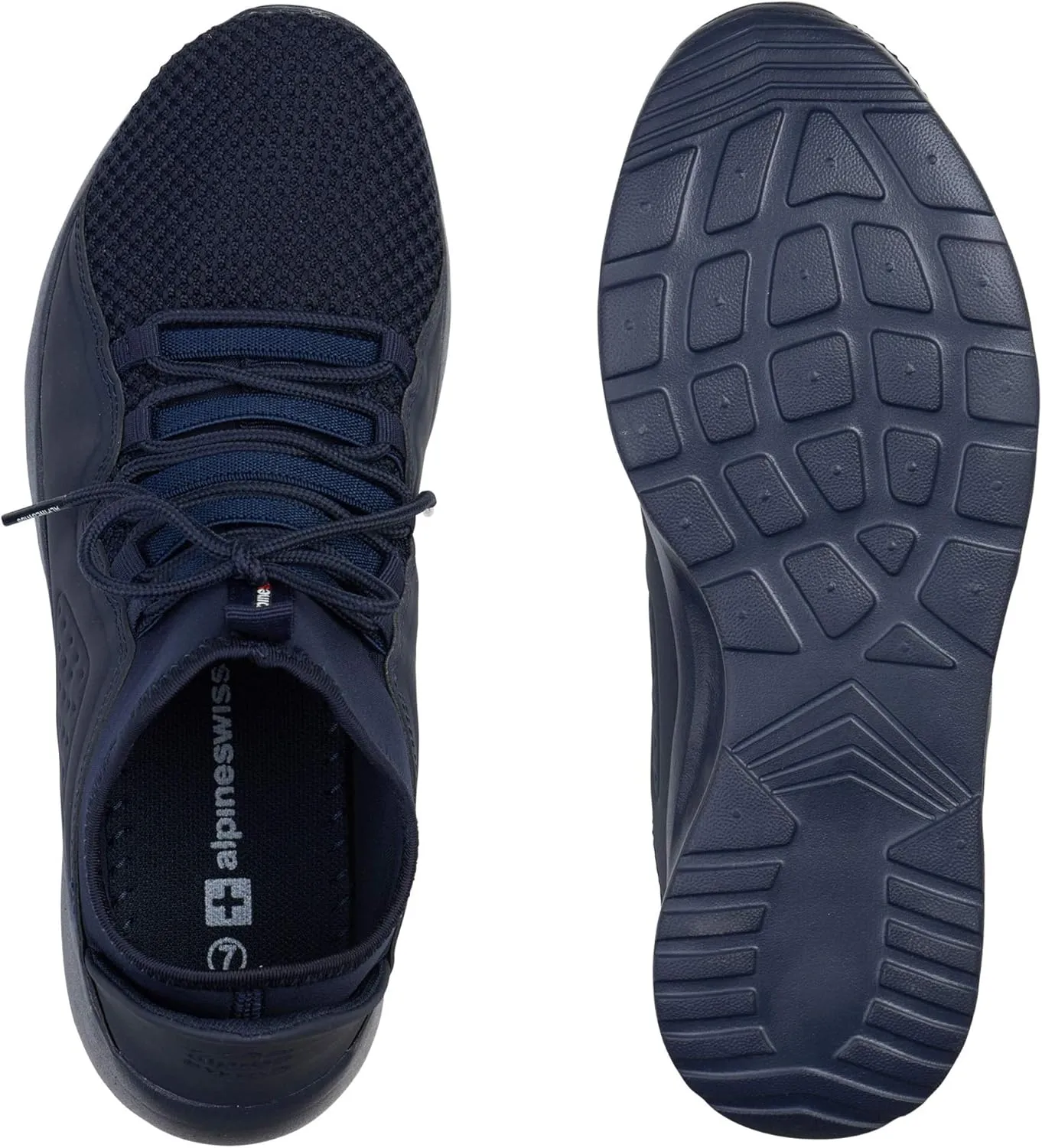 Alpine Swiss Mens Fashion Sneakers Lightweight Knit Tennis Shoes