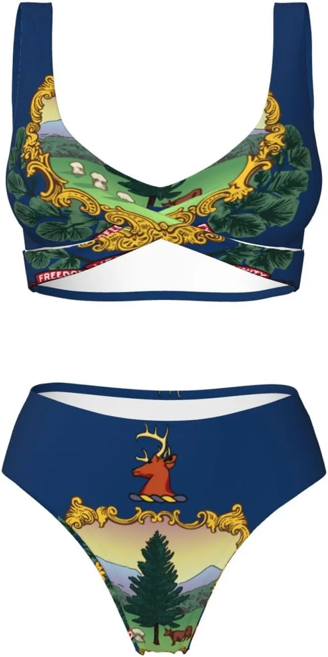 Arizona State Flag Bikini Sets Women Two Piece Bikini Swimsuit
