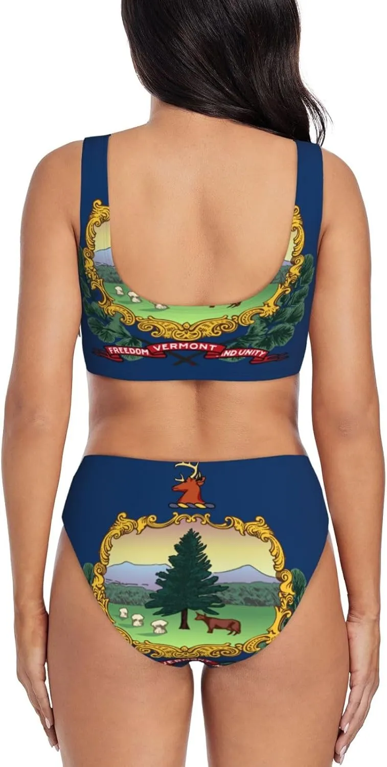 Arizona State Flag Bikini Sets Women Two Piece Bikini Swimsuit