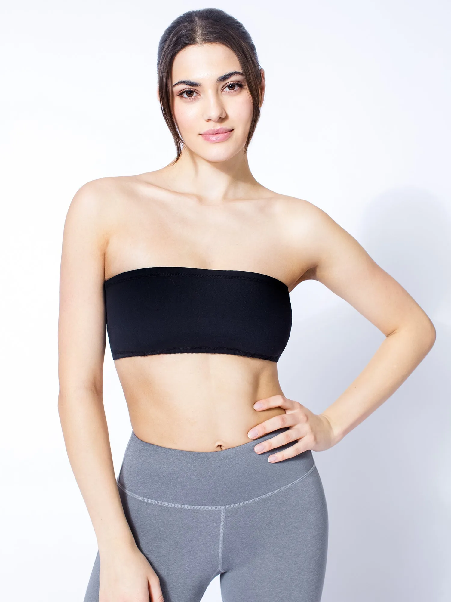 BANDEAU BRA, BLACK