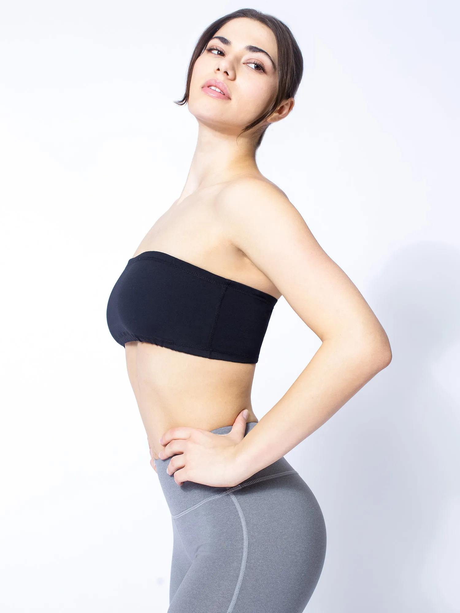 BANDEAU BRA, BLACK