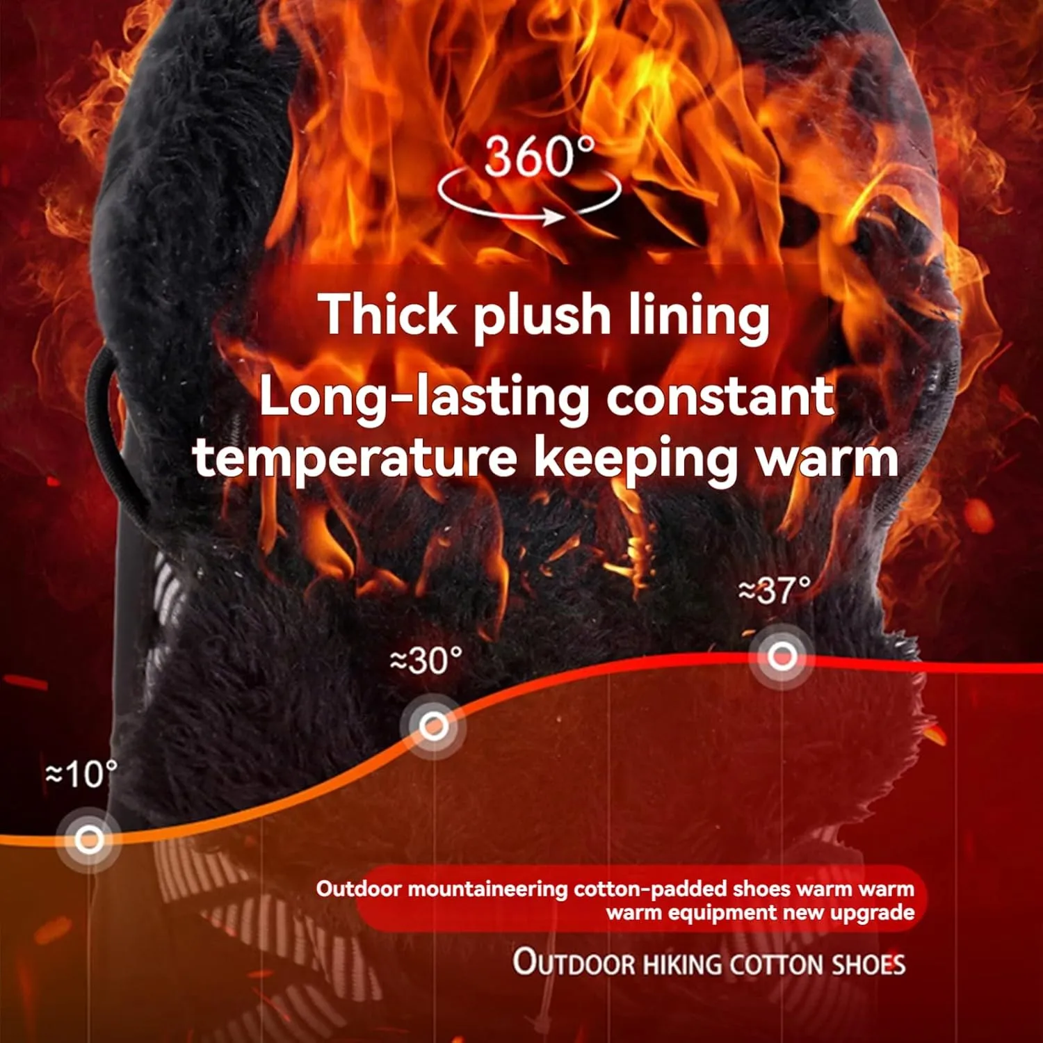 Barefoot Hiking Shoes Women Men Winter Warm Wide Toe Box Snow Boots Minimalist Zero Drop Outdoor Shoe Non Slip Soft Sole Sneakers Comfort Outdoor Ankle Booties Five Finger Sneakers Hike Walking Shoes