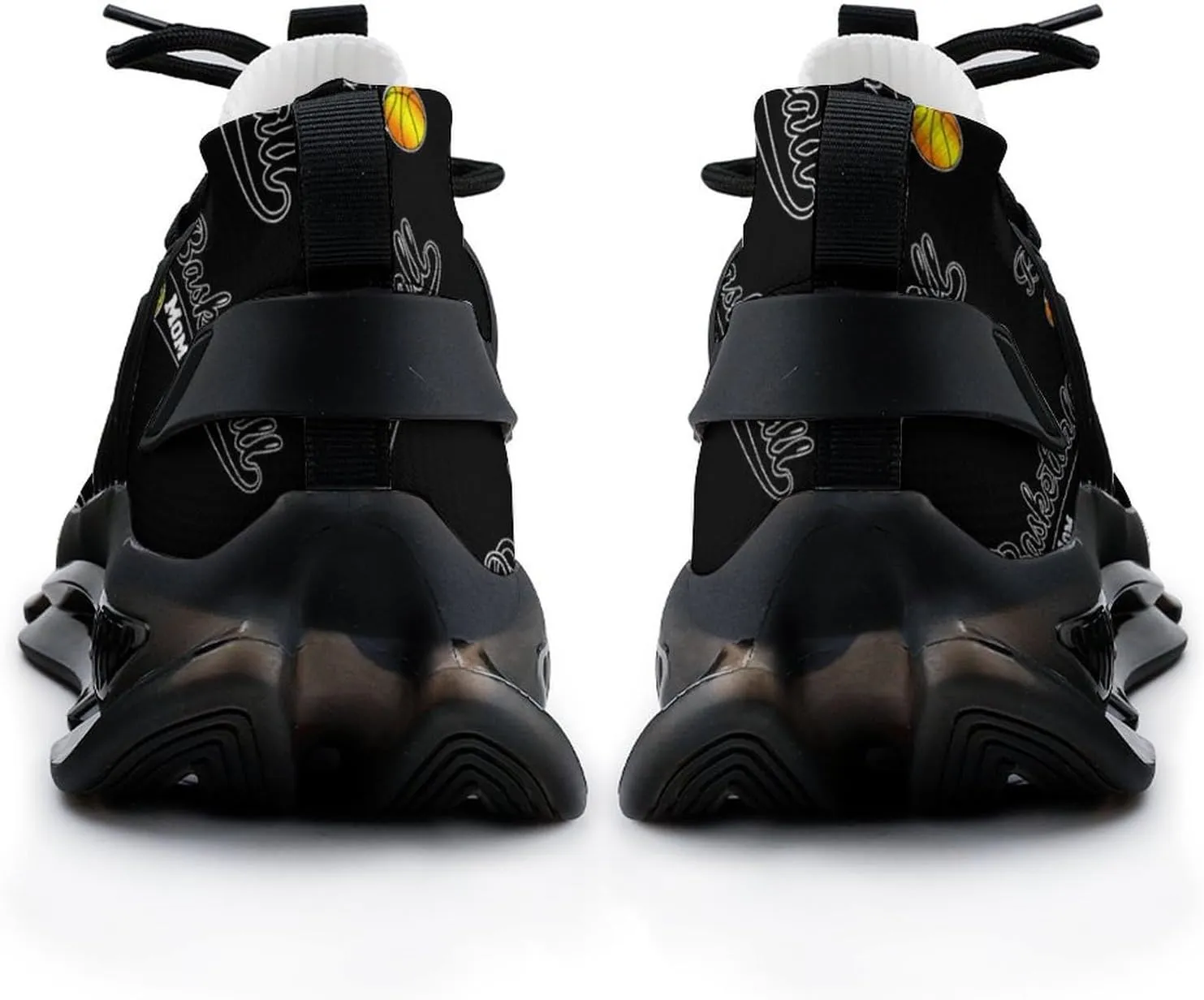 Basketball Mom Walking Shoes for Men Lightweight Tennis Fashion Elastic Sports Shoes Cushion Basketball Shoes