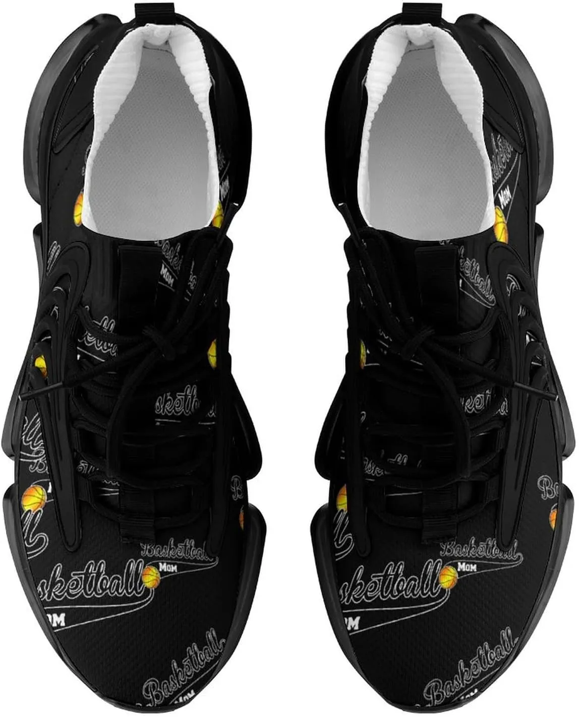 Basketball Mom Walking Shoes for Men Lightweight Tennis Fashion Elastic Sports Shoes Cushion Basketball Shoes