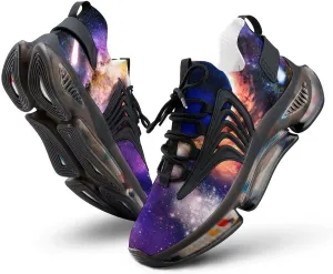 Big Bang Solar System Planet Walking Shoes for Men Lightweight Tennis Fashion Elastic Sports Shoes Cushion Basketball Shoes