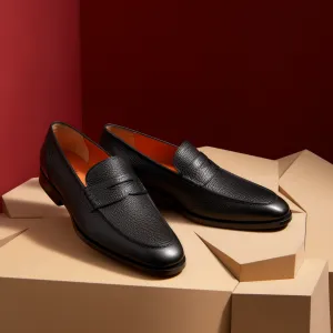 Black Dorian Penny Unlined Loafers - Comfort First Edition