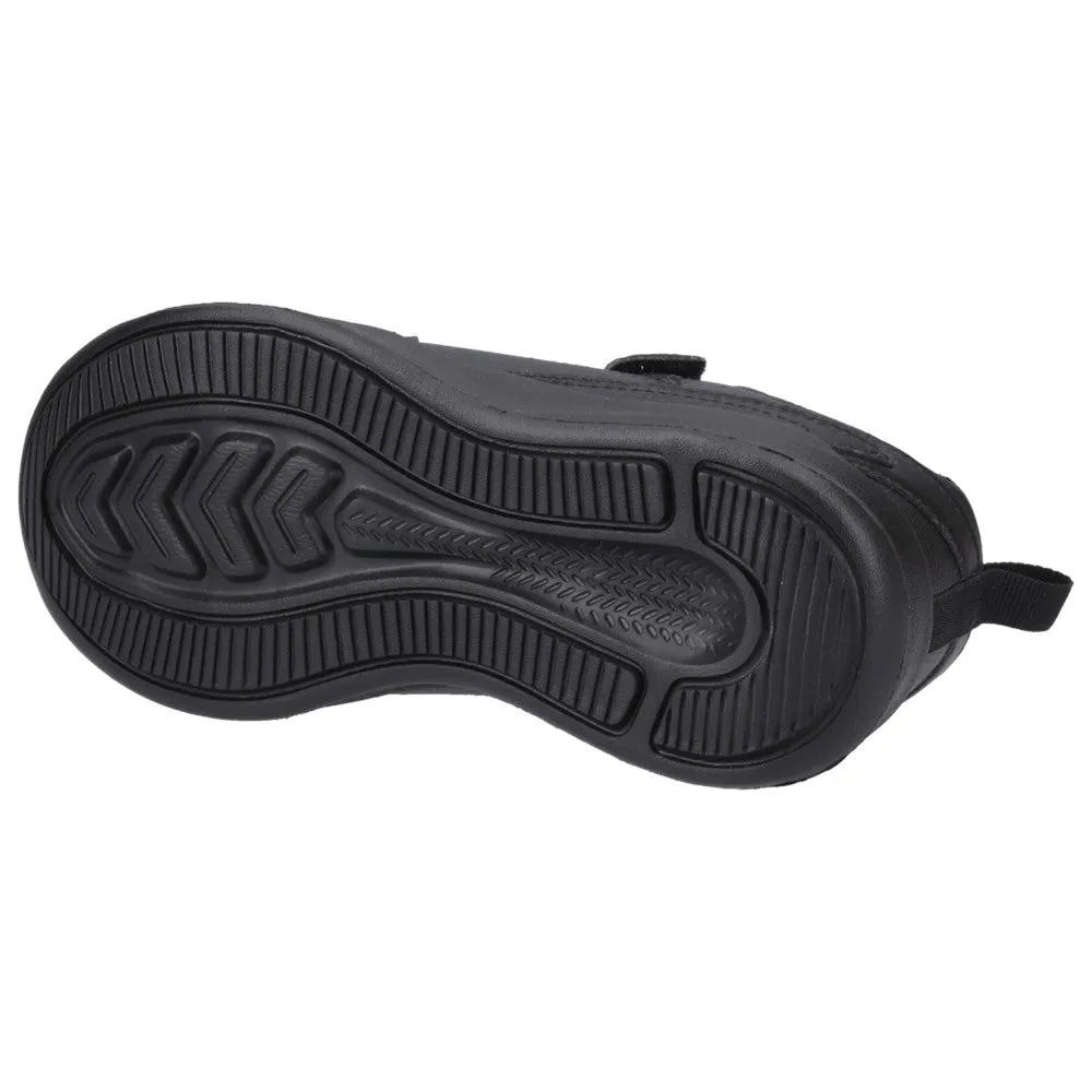 Black Marling Bungee Lace Junior School Shoes