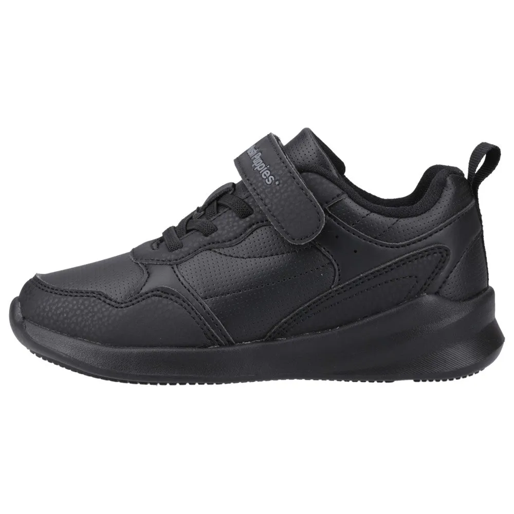 Black Marling Bungee Lace Junior School Shoes