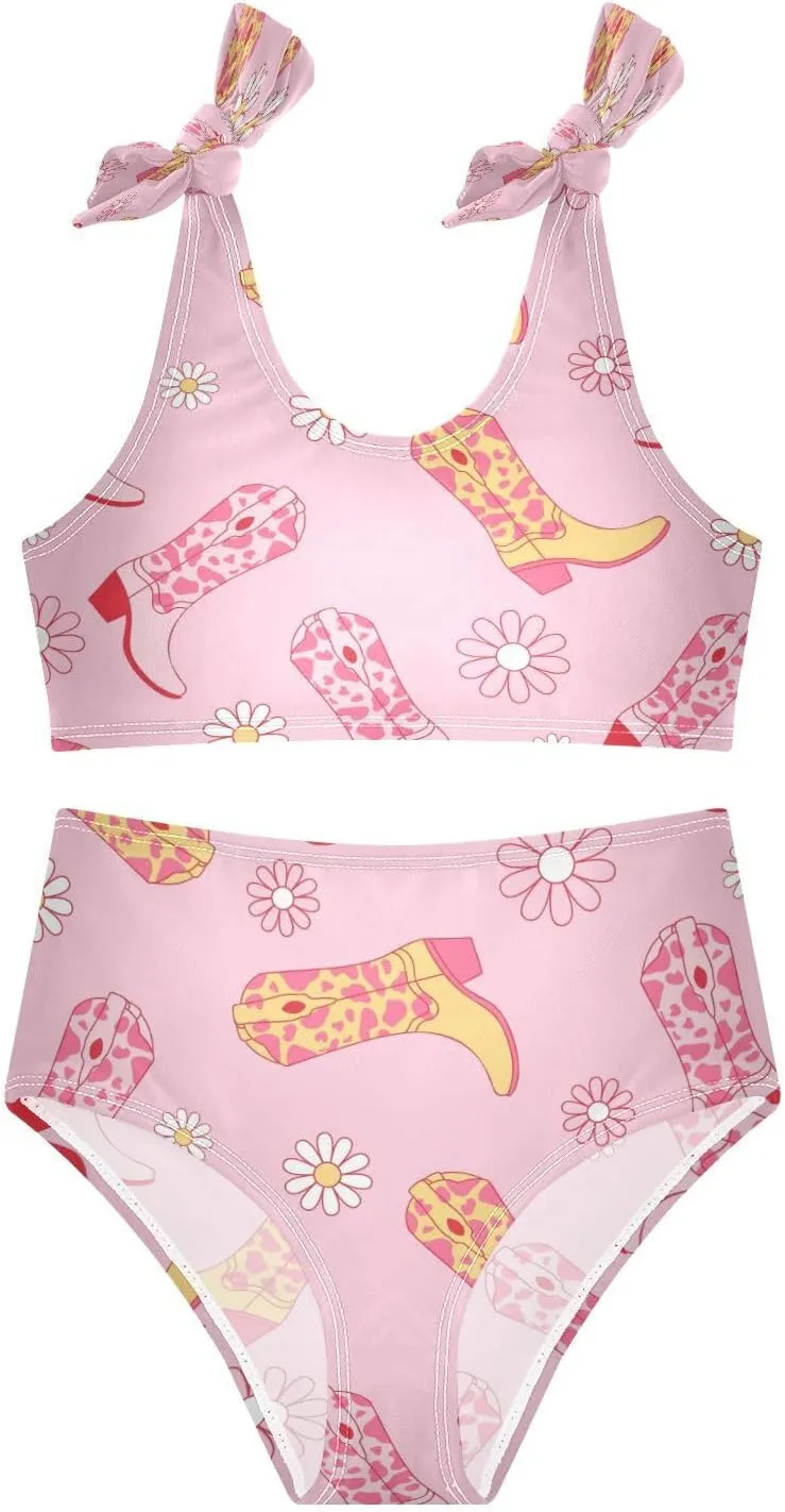 Boccsty Summer Girls Swimsuits Kids Bikini Sets 2 Pcs Bathing Suit for 3T-12T