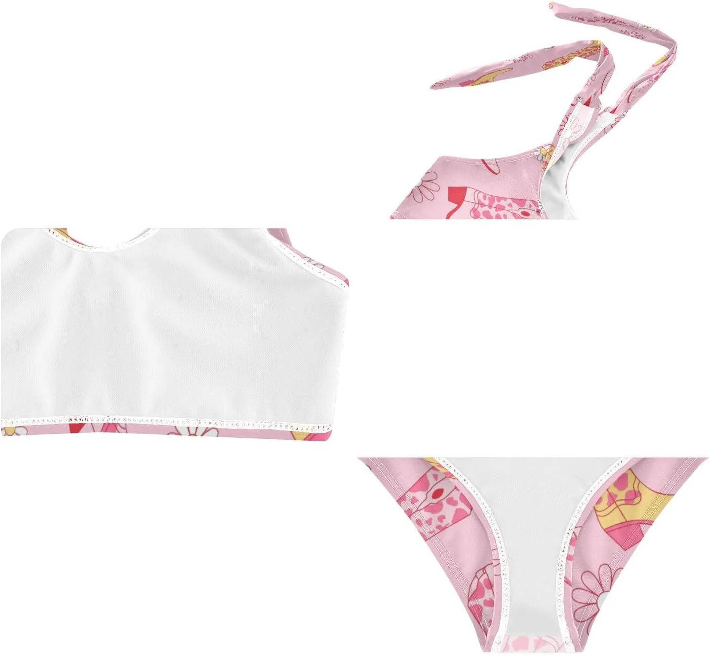 Boccsty Summer Girls Swimsuits Kids Bikini Sets 2 Pcs Bathing Suit for 3T-12T