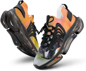 Boston Terrier Dog Female Outside Walking Shoes for Men Lightweight Tennis Fashion Elastic Sports Shoes Cushion Basketball Shoes