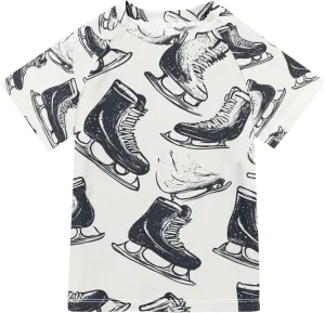 Boy Swimsuit Retro Sport Skate Shoe Sunscreen T-Shirts Swimwear Sets UPF 50 