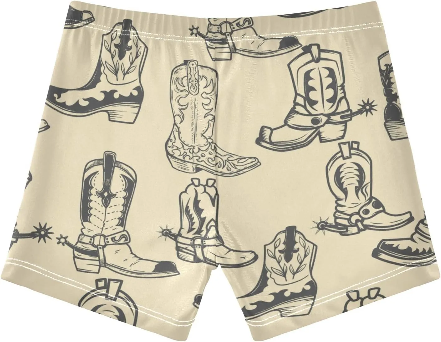Boys Swim Trunks Toddler Swim Shorts Cowboy Boots Boys Bathing Suit Swimsuit for Kids 3-10T