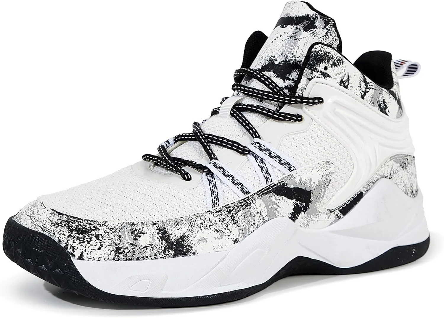 CJSPORX Men Women Basketball Shoes Breathable Non Slip Outdoor Fashion Sneakers