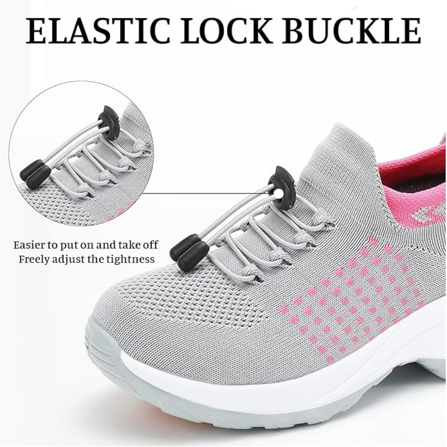 Comfort Wear Orthowear Shoes for Women,Orthopedic Walking Sock Sneakers Breathable Comfortable Plantar Fasciitis Mesh Non Slip-On Air Cushion Running Sneakers Comfort Athletic Shoe