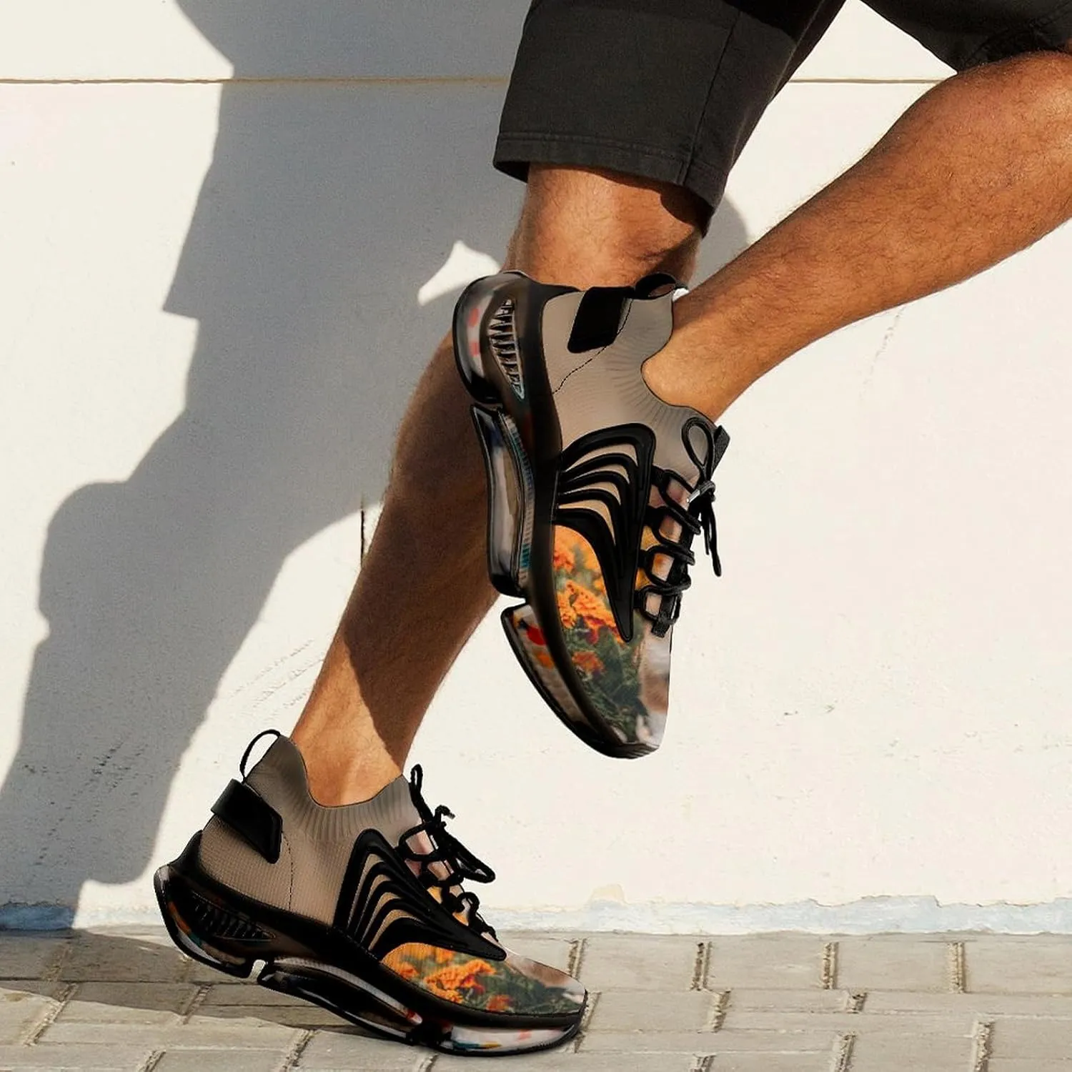 Corgi Pembroke Puppy Adventures Walking Shoes for Men Lightweight Tennis Fashion Elastic Sports Shoes Cushion Basketball Shoes