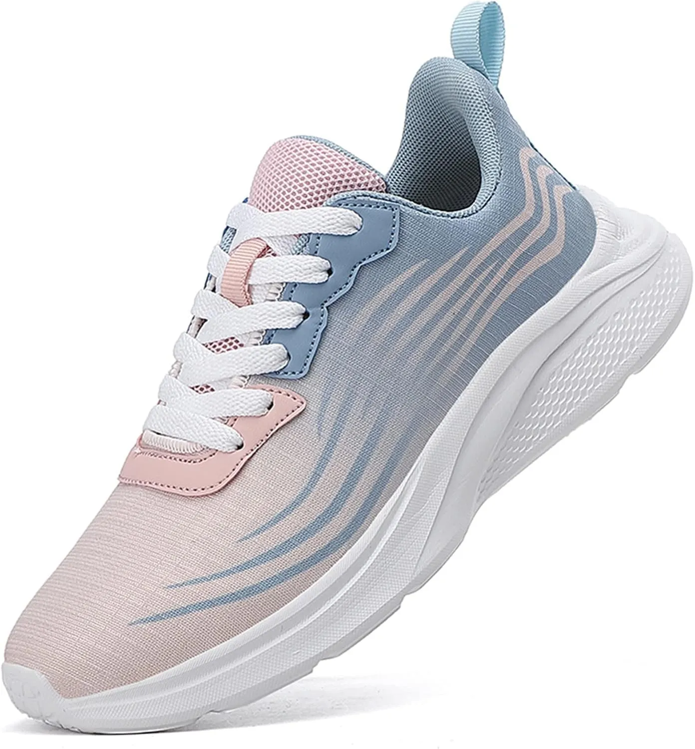 Cushion Comfortable Running Tennis Shoes for Women Fashion Low Top Sneakers with Platform Jogger Running Shoe