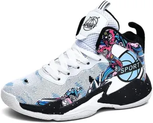 DHOVOR Boys Girls Basketball Shoes Kids Athletic Shoes Fashion Sneakers Non-Slip Tennis Shoes Boys (Big Kid/Little Kid)