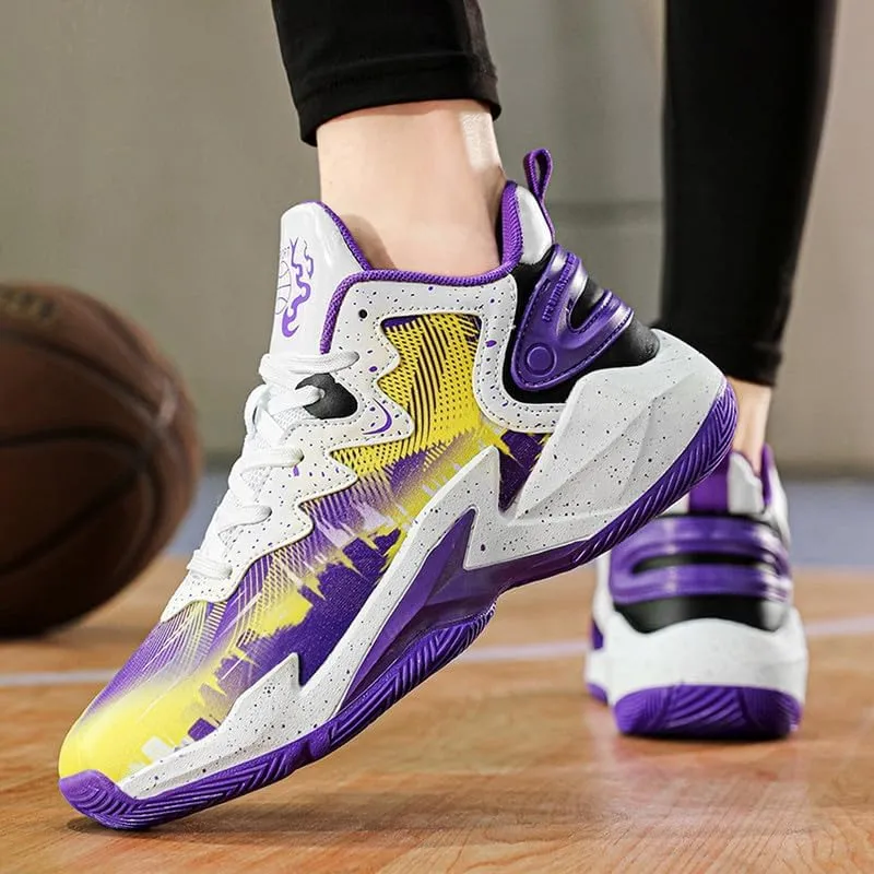 DHOVOR Men's Basketball Shoes Youth Anti Slip Fashion Sneakers Tennis Sport Shoes for Mens Outdoor Shoes