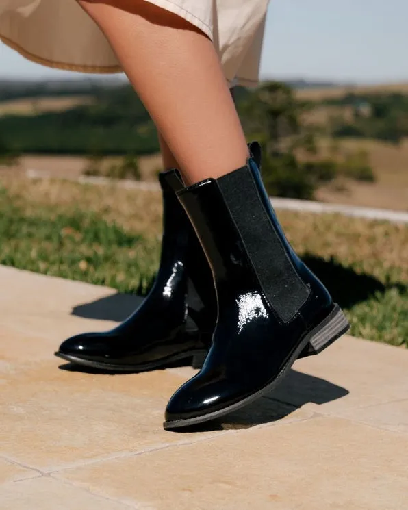 Dion Patent Boot BLACK
