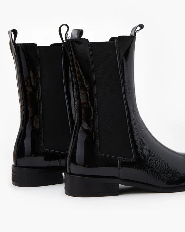 Dion Patent Boot BLACK