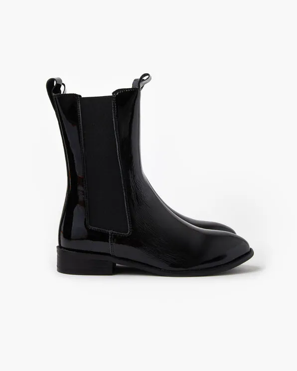 Dion Patent Boot BLACK