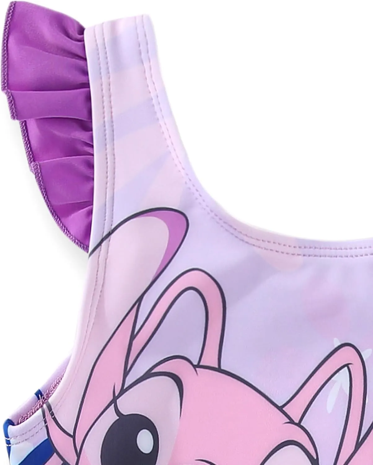 Disney Lilo & Stitch Girls Swimsuit UPF 50  One Piece Bathing Suit for Big Kids