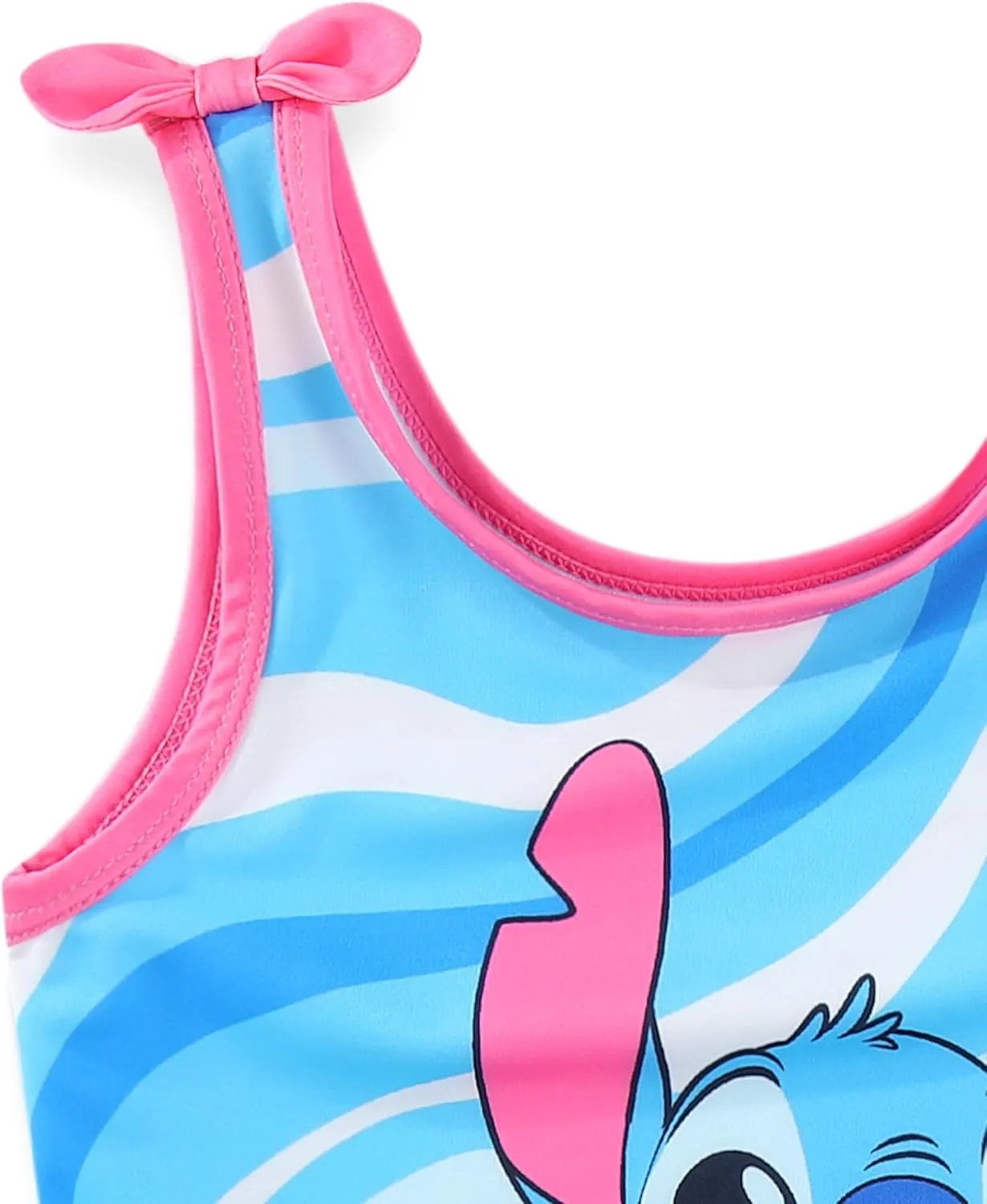 Disney Lilo & Stitch Girls Swimsuit UPF 50  One Piece Bathing Suit for Big Kids