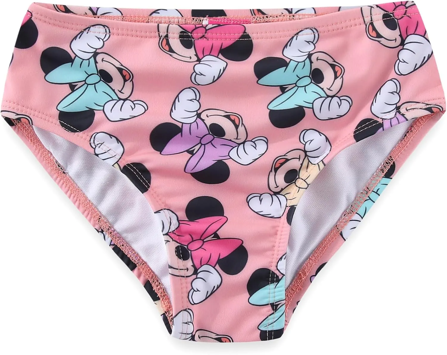 Disney Minnie Mouse Girls UPF 50  Bathing Suit Tankini Top and Bikini Bottom Swimsuit Set for Toddler and Big Kids