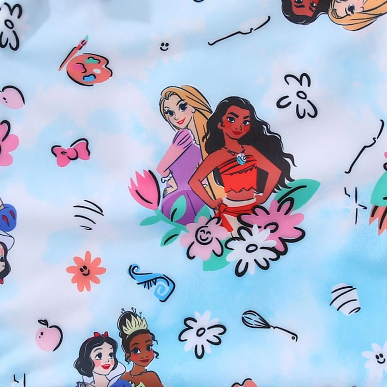 Disney Princess Moana Girls Swimsuit UPF 50  One Piece Bathing Suit for Toddler and Big Kids