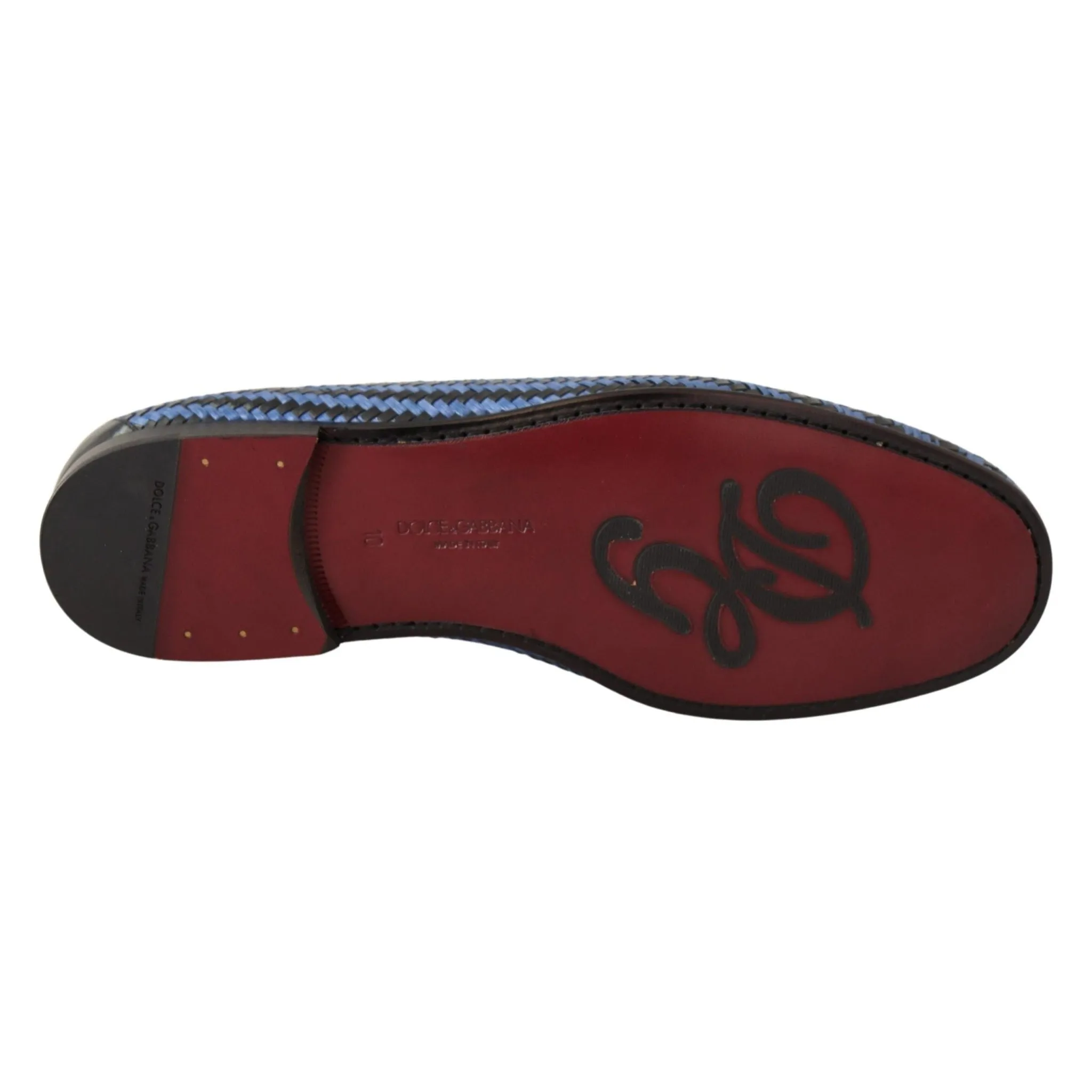 Dolce & Gabbana Elegant Woven Leather Loafers