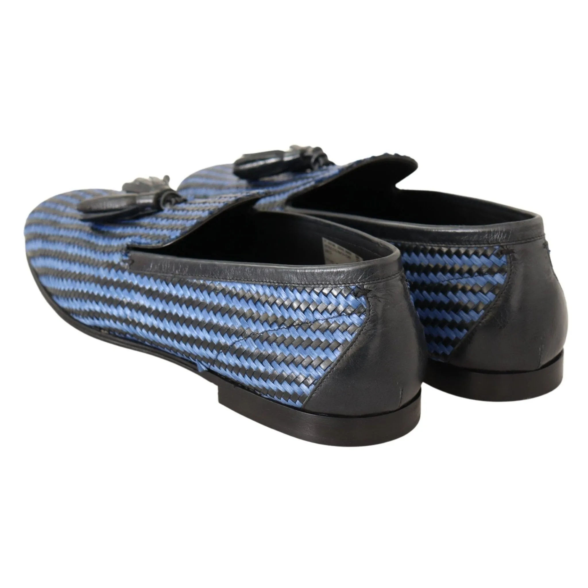 Dolce & Gabbana Elegant Woven Leather Loafers