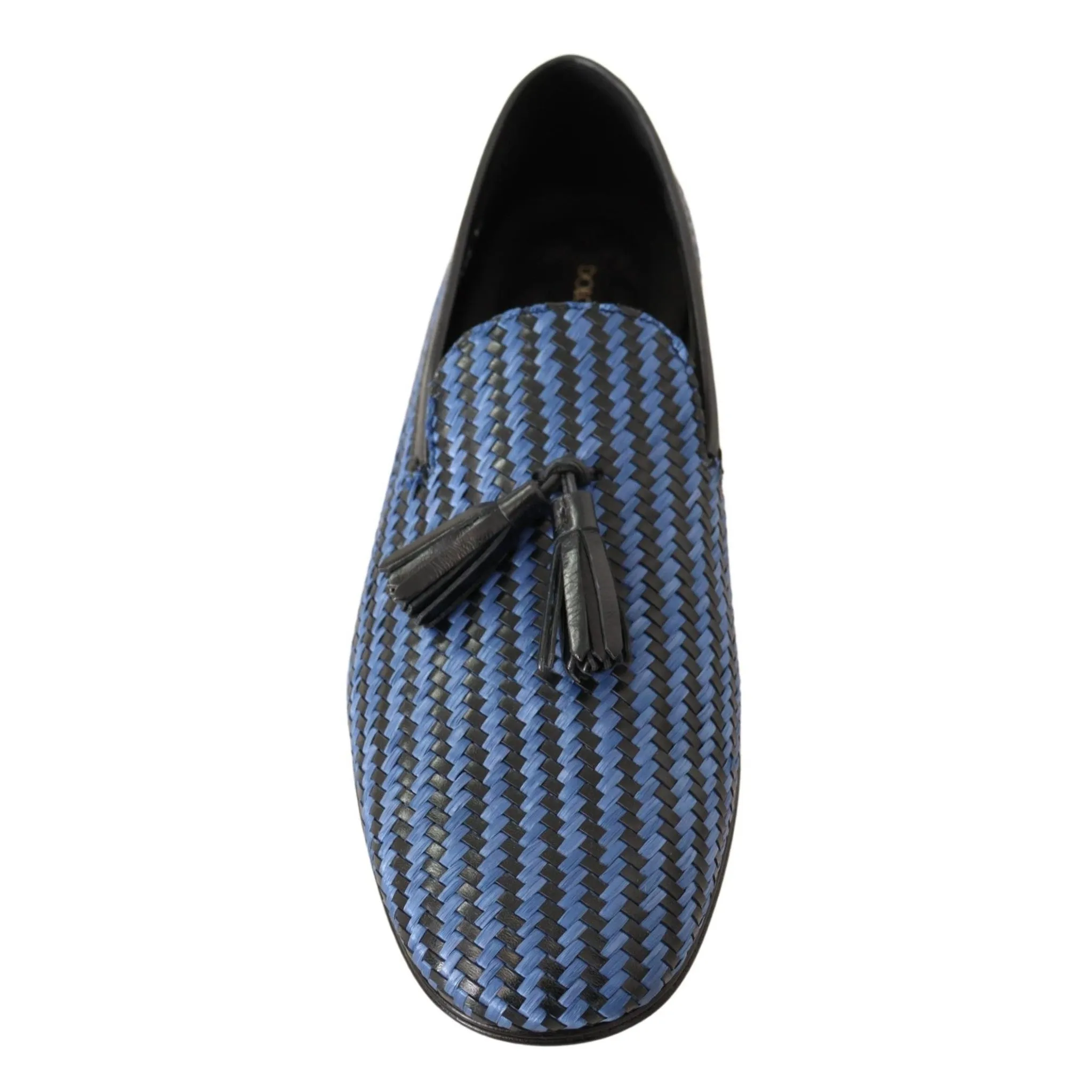 Dolce & Gabbana Elegant Woven Leather Loafers