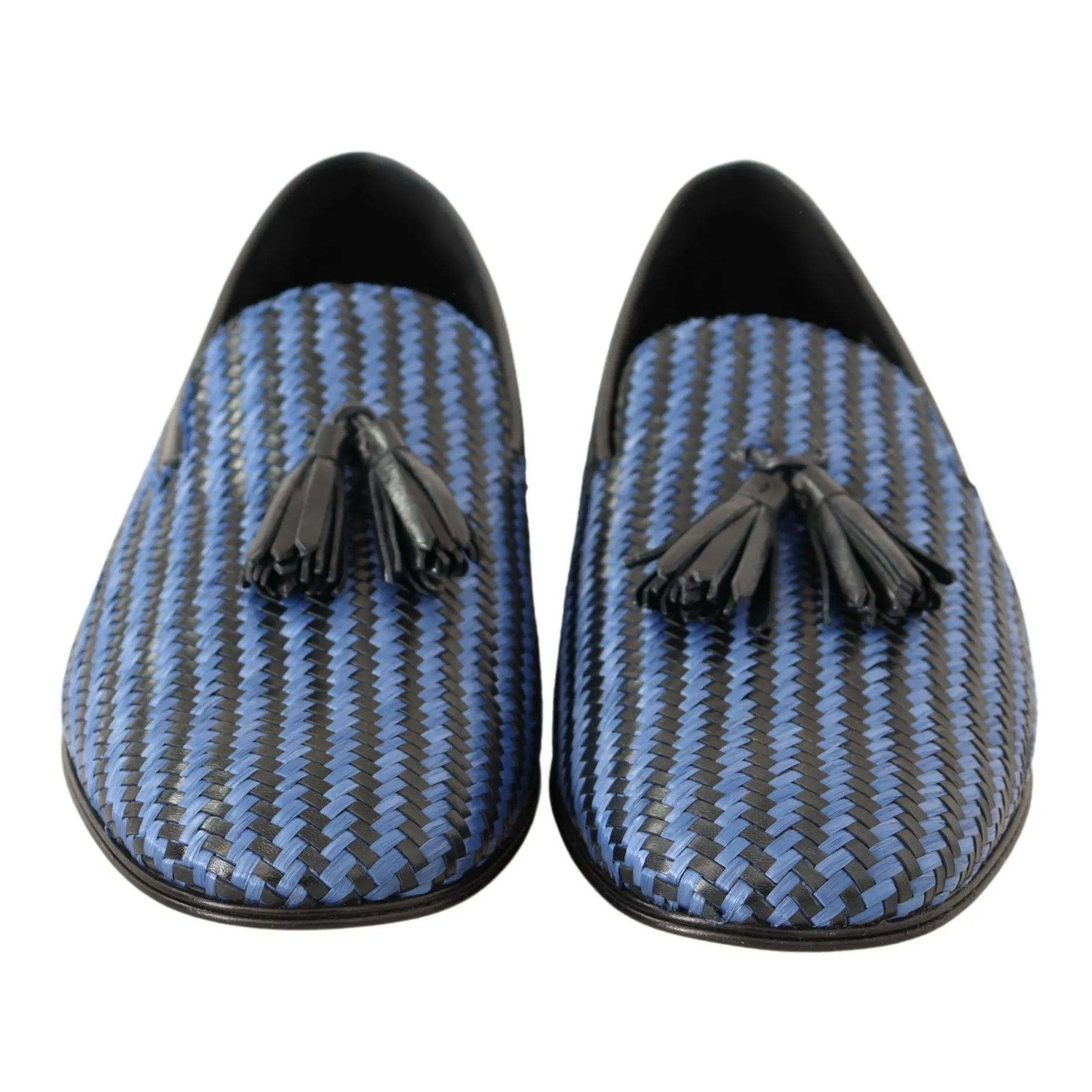 Dolce & Gabbana Elegant Woven Leather Loafers