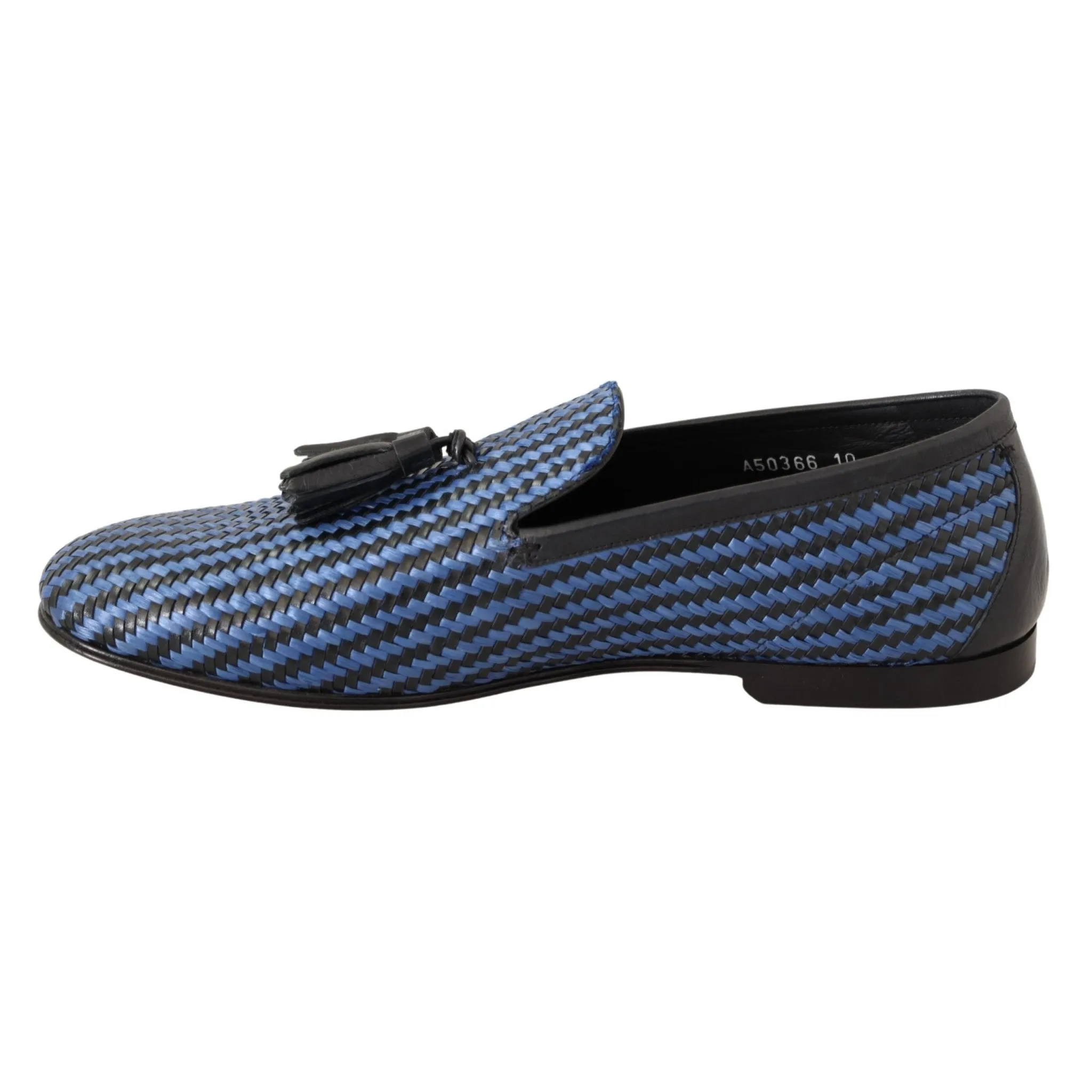 Dolce & Gabbana Elegant Woven Leather Loafers