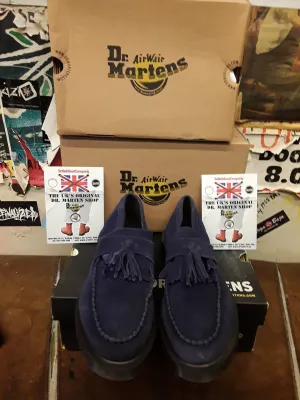 Dr Martens Navy Suede Tasseled Loafer Size 10