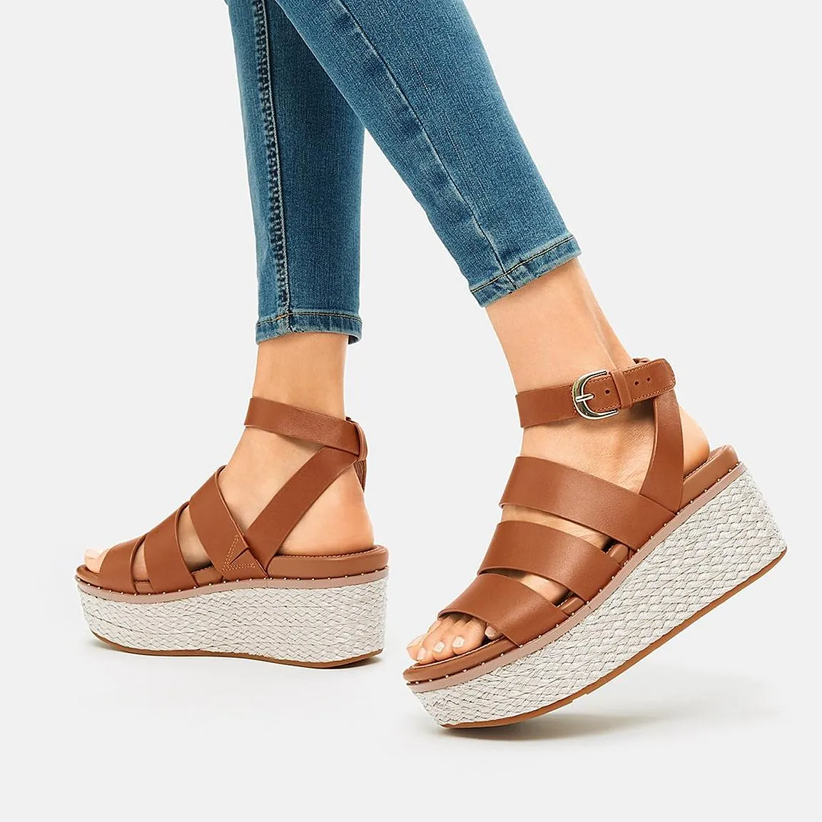 Eloise Ankle Strap Espadrille Wedge - SALE