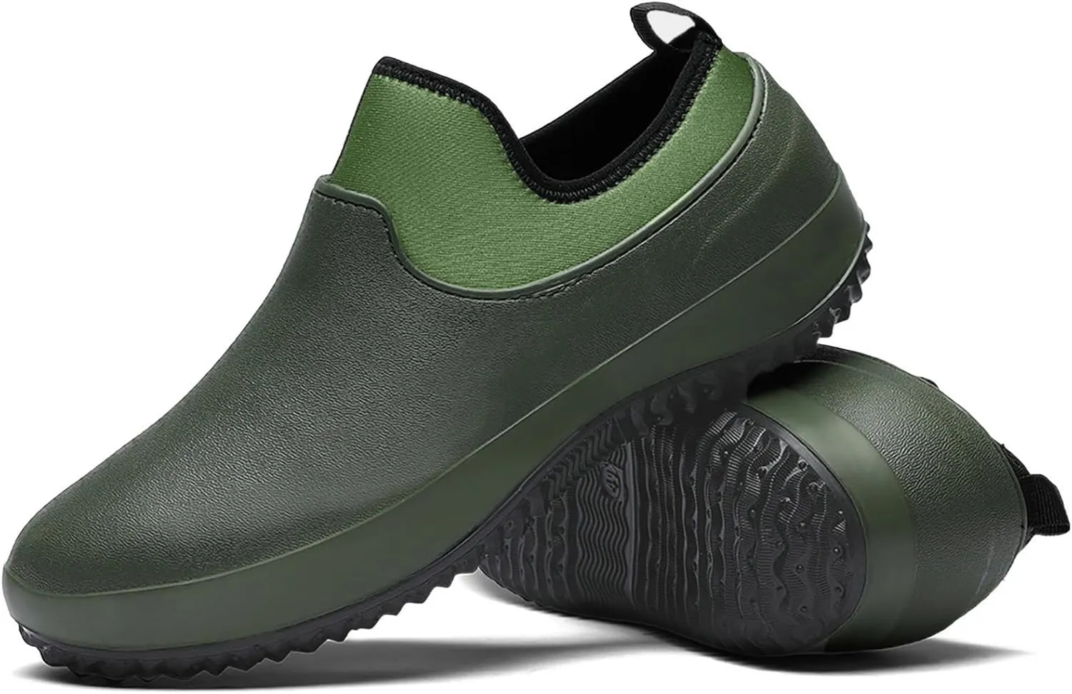 EVA Water Shoes Men's Non Slip Kitchen Work Shoes Low Top Comfortable Garden Rain Shoes for Daily Wear
