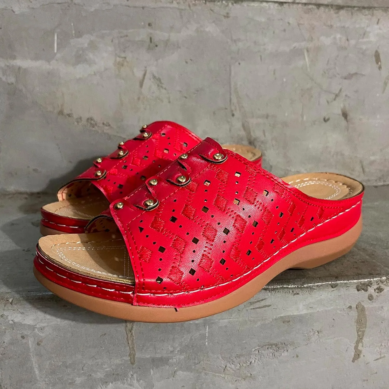 Flat Sandals for Women Summer Open Toes Shoes Walking Outdoor Womens Flat Orthopedic Sandal
