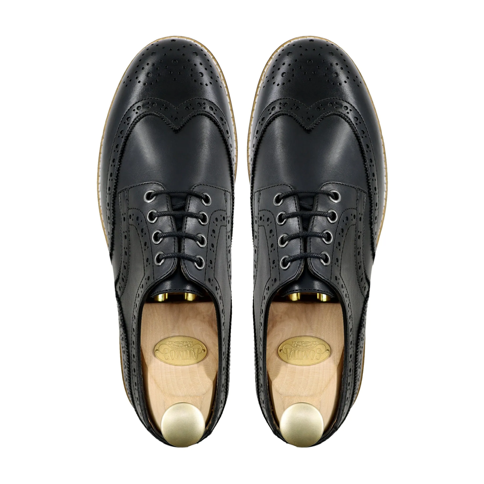 Foster - Men's Black Calf Leather Derby Shoe