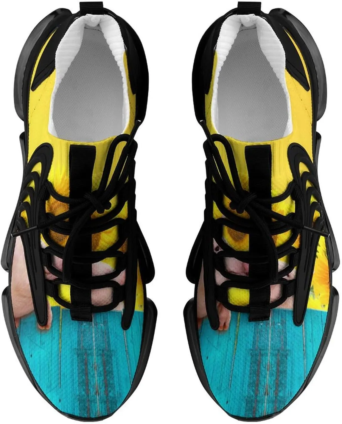 Funny Hanging on A Fence Walking Shoes for Men Lightweight Tennis Fashion Elastic Sports Shoes Cushion Basketball Shoes