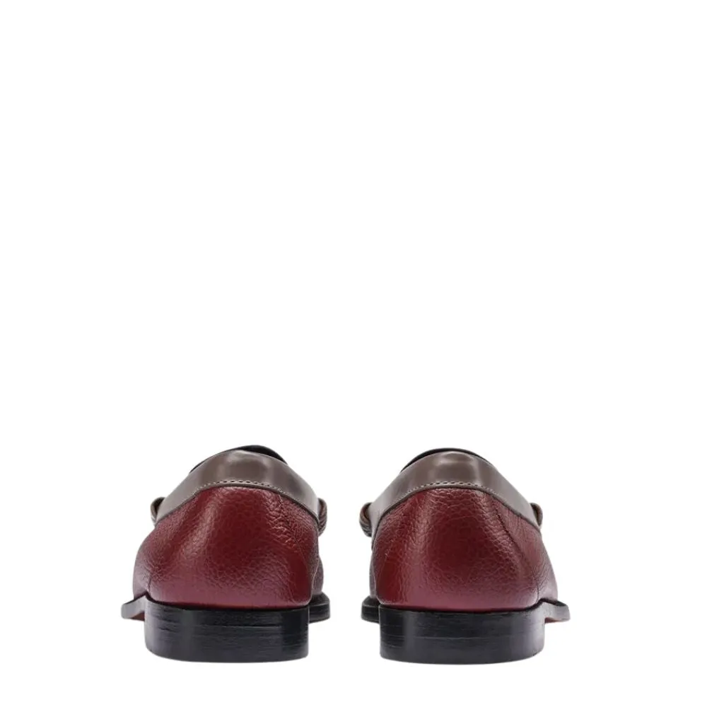 G.H. Bass Men's Larson Tri Color Weejuns Loafer in Wine Multi
