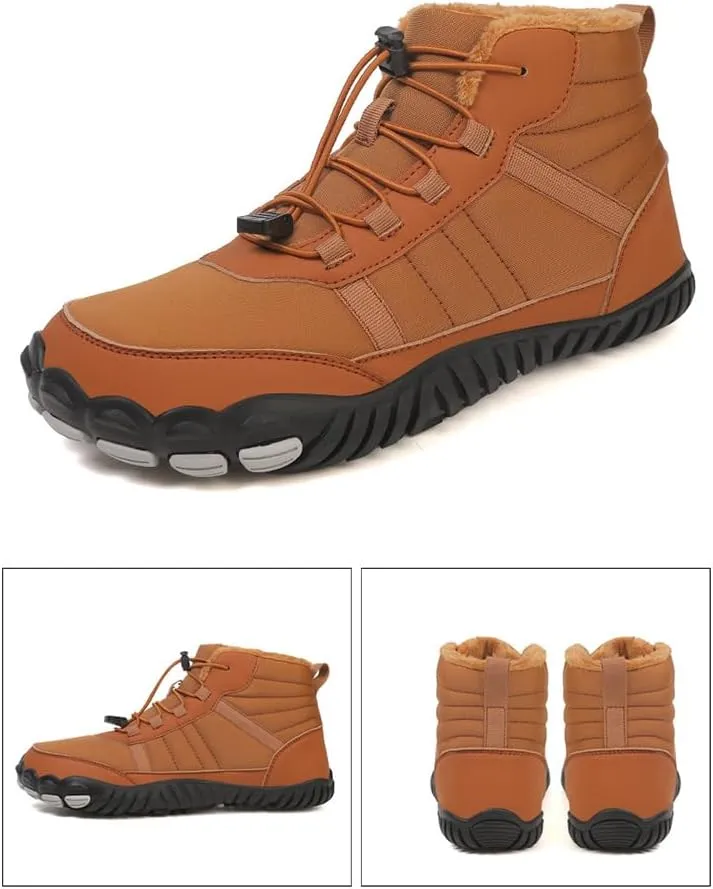 Giltpeak Waterproof Winter Barefoot Shoes, Hiking Boots Pro Non-Slip Waterproof Winter, Mens Womens Winter Barefoot