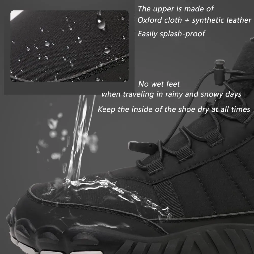 Giltpeak Waterproof Winter Barefoot Shoes, Hiking Boots Pro Non-Slip Waterproof Winter, Mens Womens Winter Barefoot