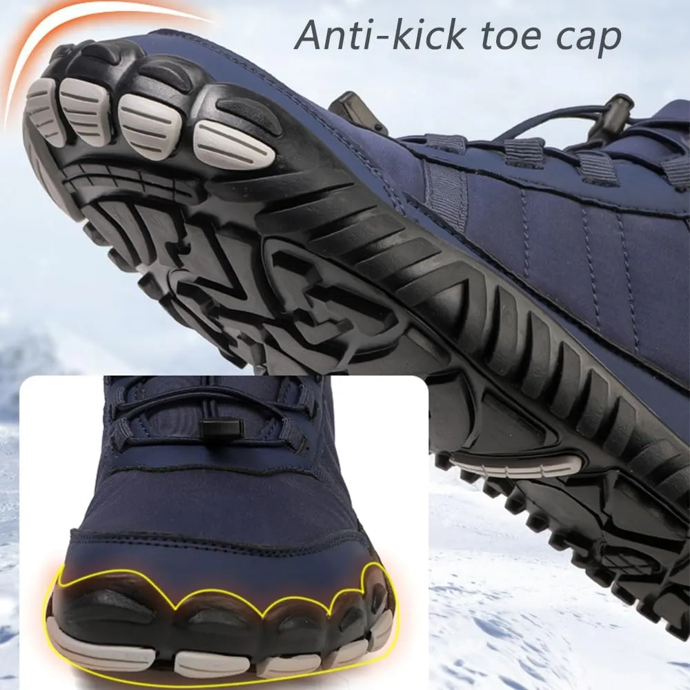 Giltpeak Waterproof Winter Barefoot Shoes, Hiking Boots Pro Non-Slip Waterproof Winter, Mens Womens Winter Barefoot