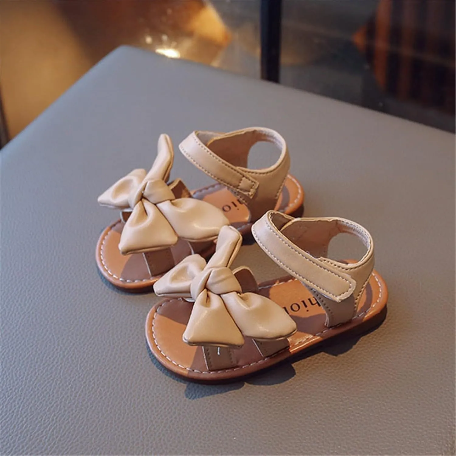 Girls Mary Jane Shoes Flowers Wedding Dress Ballet Flats Bow Slip On Sandal Non Slip On Casual Shoes