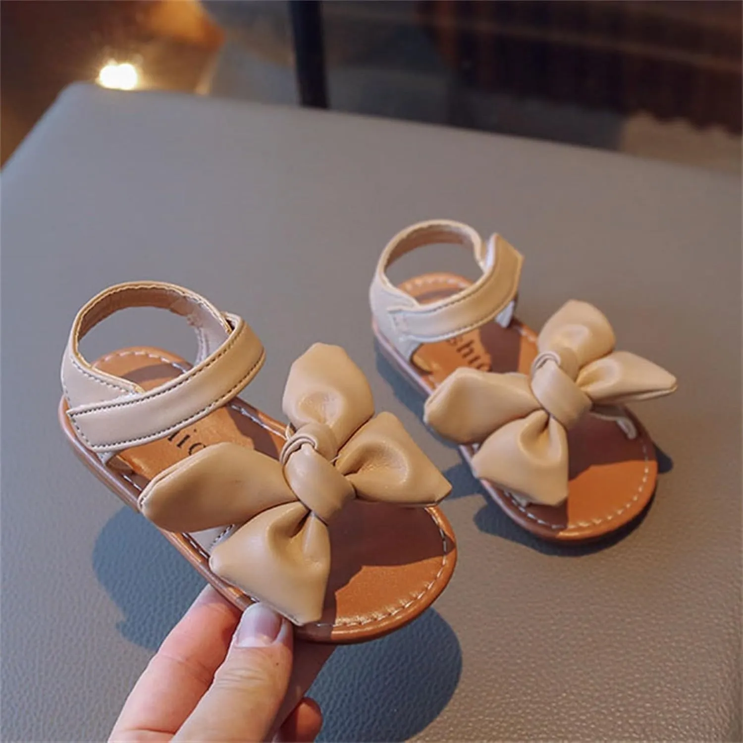 Girls Mary Jane Shoes Flowers Wedding Dress Ballet Flats Bow Slip On Sandal Non Slip On Casual Shoes