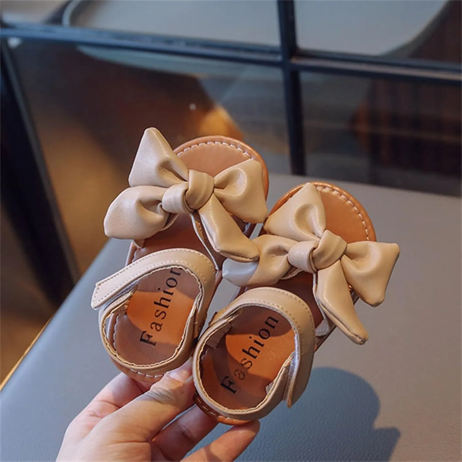 Girls Mary Jane Shoes Flowers Wedding Dress Ballet Flats Bow Slip On Sandal Non Slip On Casual Shoes