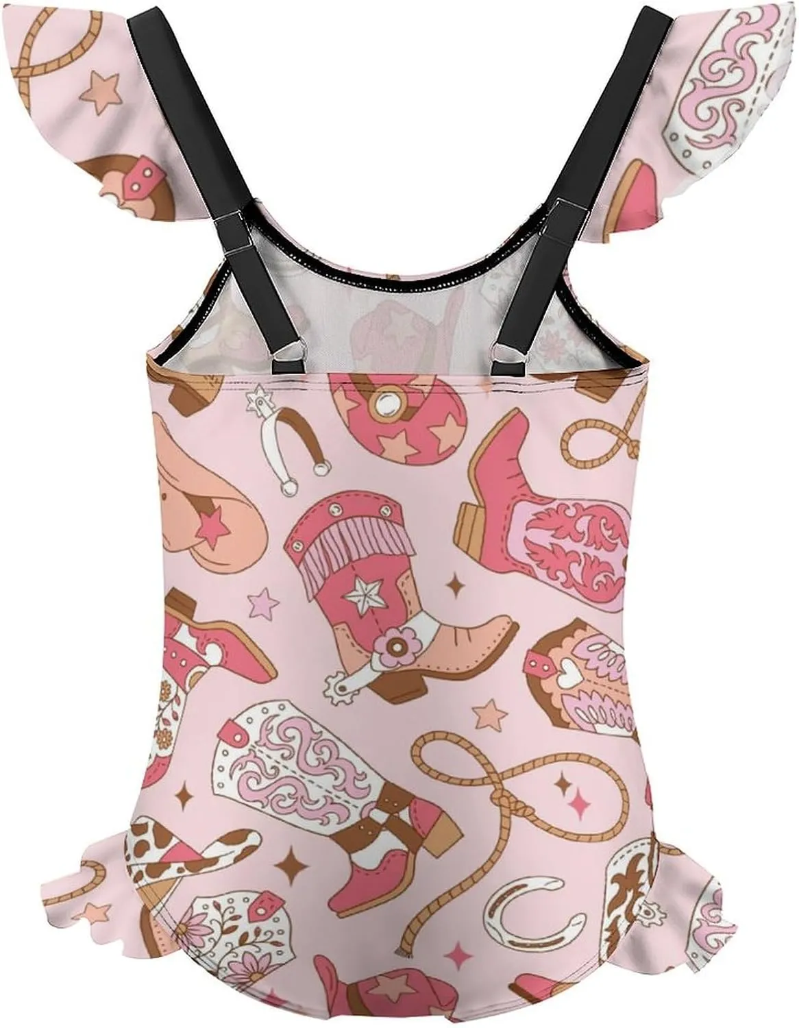 Girls One Piece Swimsuit Sea Jellyfish Starfish Bathing Suit Soft Swimwear for Size 6-12T