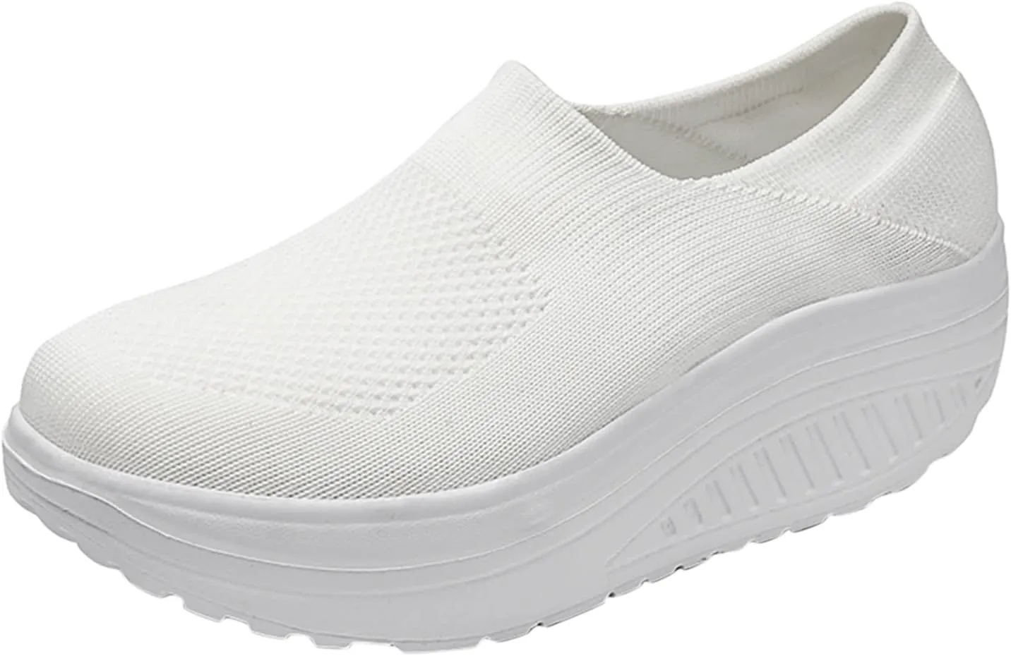 Gym Shoes for Women Weight Lifting Non Slip Work Shoes Women Size 11 Nurse Shoes for Women Comfortable Wide Women's Fashion Sneakers Lace-Up Woven Knit Upper Tenis OrtopDicos De Mujer